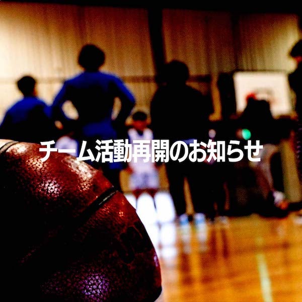 チーム活動再開のご報告
