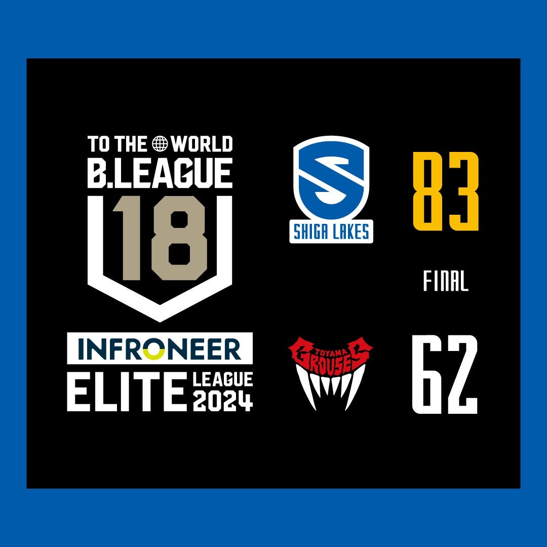 【U18レポート】vs 富山グラウジーズ U18（インフロニア B.LEAGUE U18 ELITE LEAGUE2024）