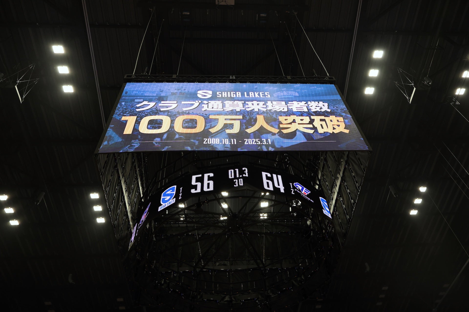 クラブ通算来場者数が100万人を突破