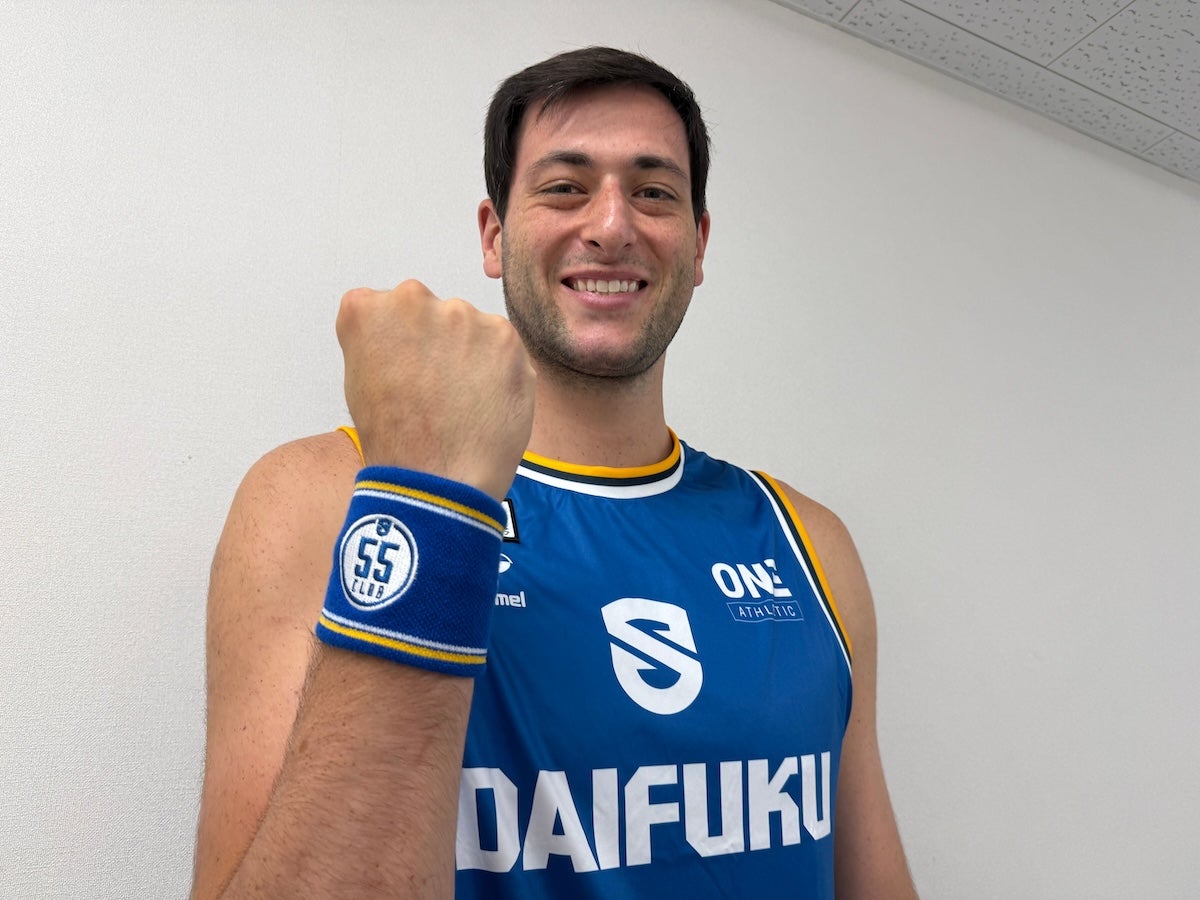 #55 リストバンド 選手着用 使用イメージ